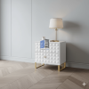 Premium RoyalEase PULeather Bed sidetables