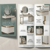 dresser with mirror in white product details