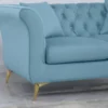Azzurro Modern Blue Chesterfield Sofa 3 seater