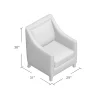 Rotterdam Upholstered Armchair dimensions
