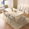 Duron Dining Table with 6 Edria Chairs Set