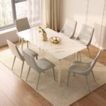 Duron Dining Table with 6 Edria Chairs Set