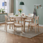 Agdea Extendable 6 Chairs with Dining Table