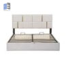 Beige 09 King Size Bed Set white