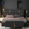 Queen Upholstered Platform Bed with Storage