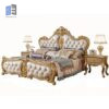 Traditional Royal Curvy Wooden Bedroom Set