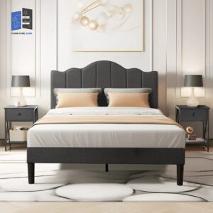 Black Kempst 3 Piece Bedroom Set Bed And Nightstand Set