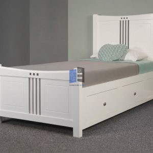 Anaira Single Bed with storage white