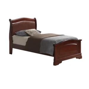 brown textured bed