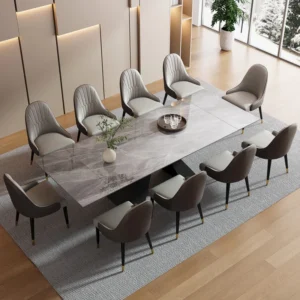 Expandable Marble Top Dinning Set