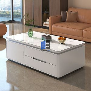 centertable white with marble top