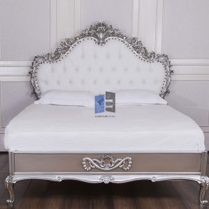 Ornate Silver Heritage Bed