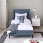 Luna Curved Bouclé single Bed