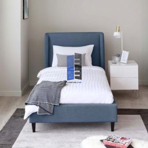 Luna Curved Bouclé single Bed