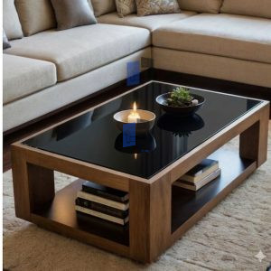 centertable with black top